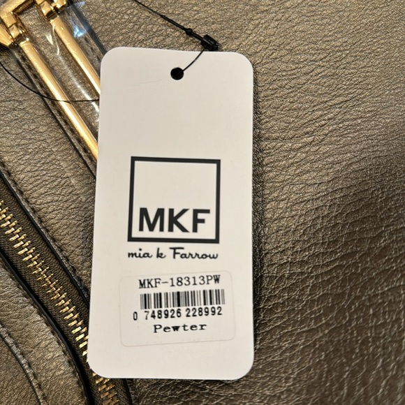 Mia K. Farrow Large Pewter Tote with Matching Wallet/Wristlet - Picture 2 of 7